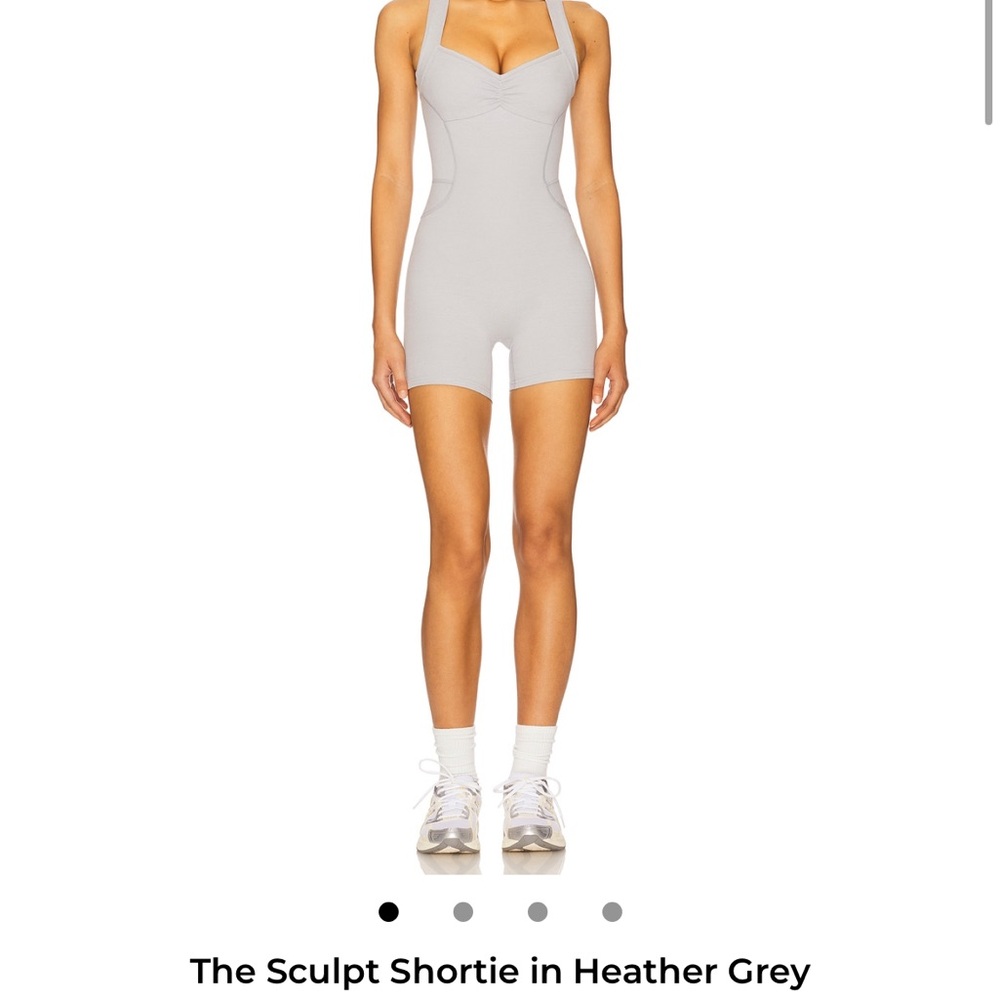 Sculpt Shortie Heather Grey Shapewear Bodysuit